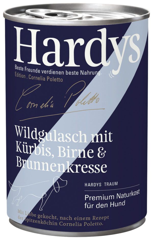 hardys wildgulasch mit kürbis und brunnenkresse