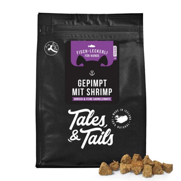 tales tails leckerli shrimp verpackung mit leckleri